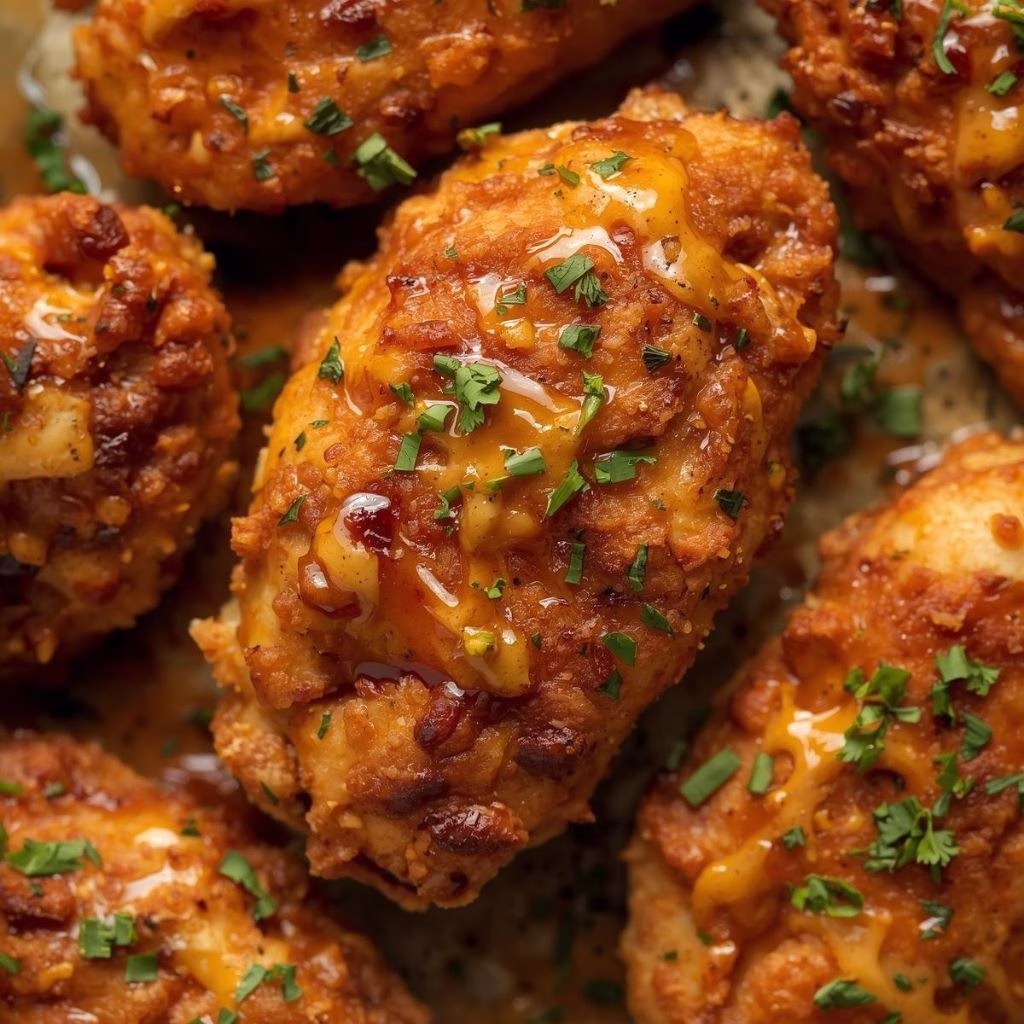 Spicy Honey Mustard Pretzel Chicken Recipe