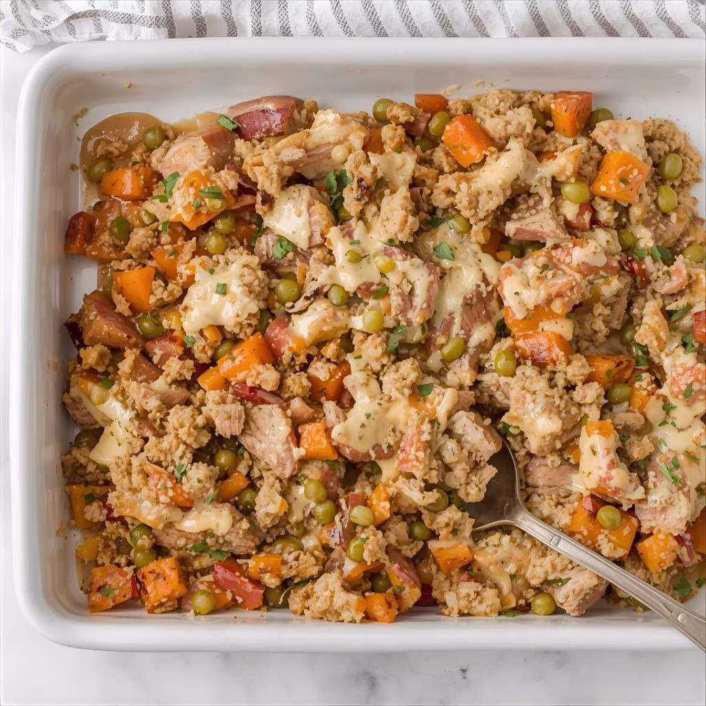 Ground Turkey Sweet Potato Bake Recipe