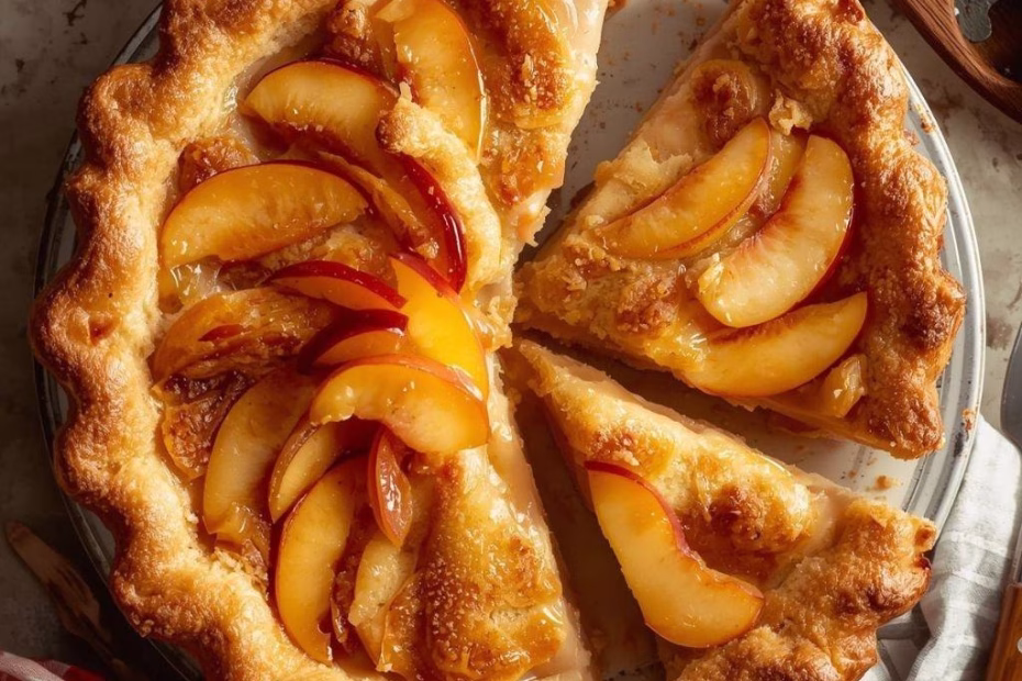 Maple Bourbon Brown Butter Peach Pie Recipe