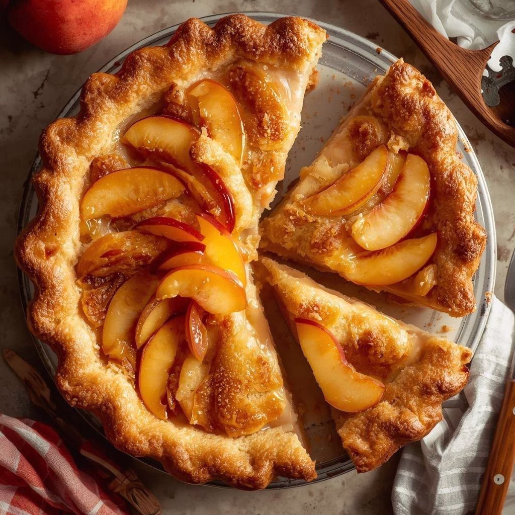 Maple Bourbon Brown Butter Peach Pie Recipe