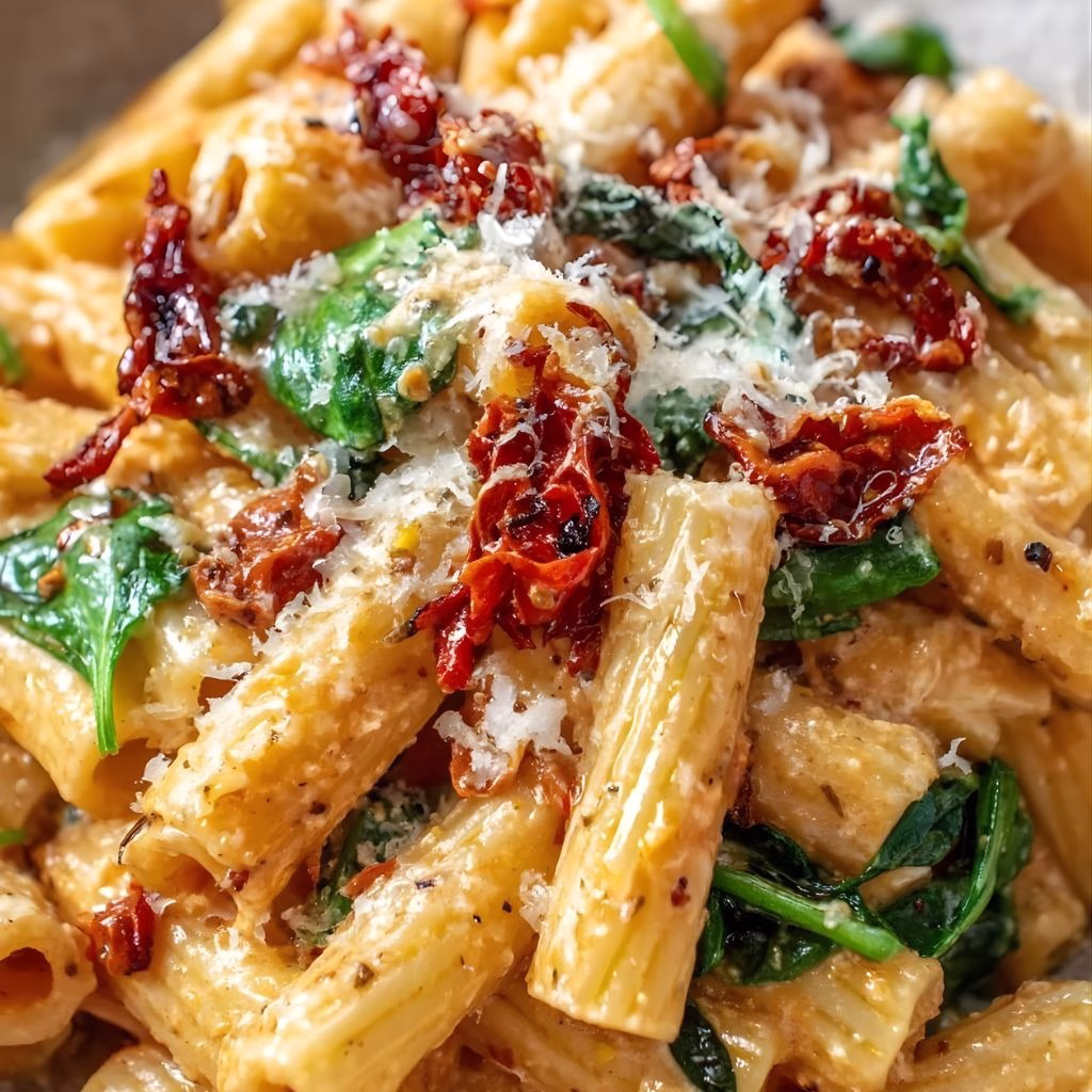 Pasta with Sun Dried Tomato Ricotta Pesto Recipe