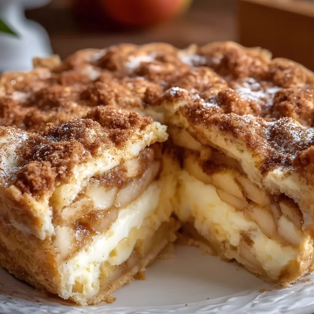 Snickerdoodle Cream Cheese Apple Pie Recipe