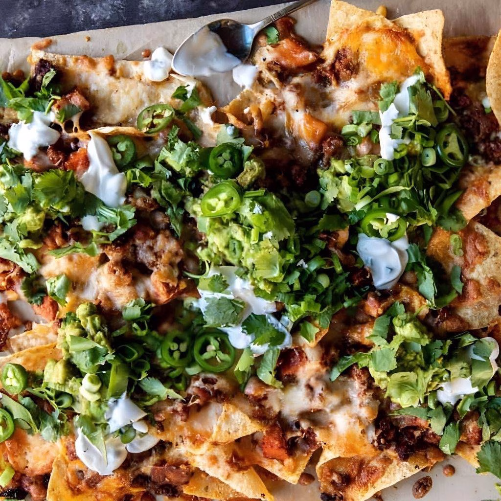Chipotle Chicken Nachos with Jalapeno Yogurt Recipe