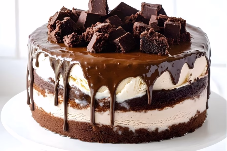Brownie Ice Cream Cake Recipe