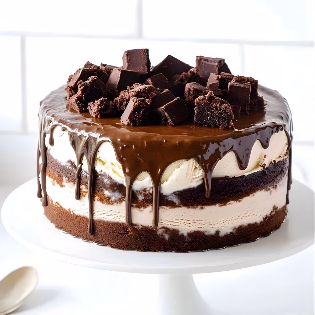 Brownie Ice Cream Cake Recipe