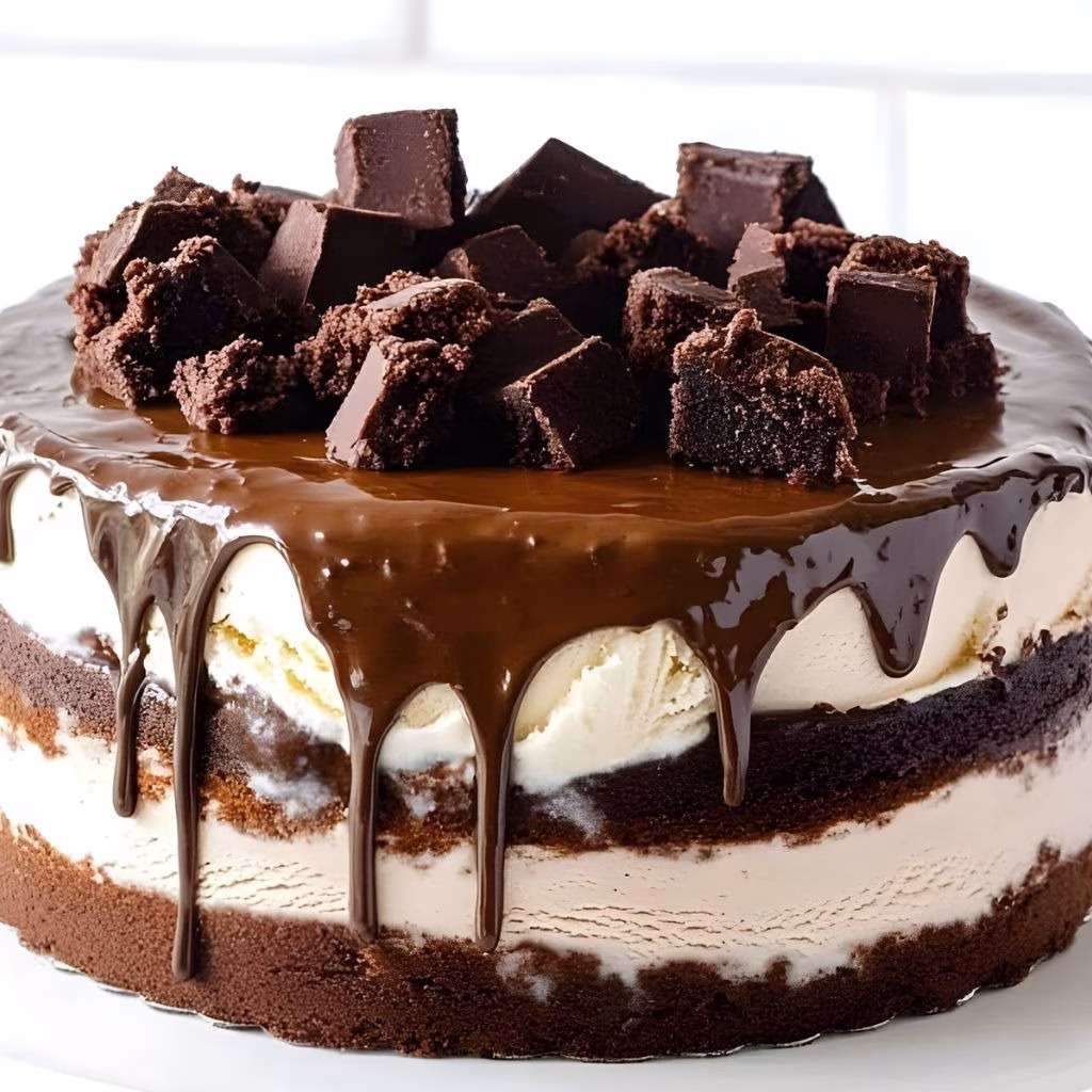 Brownie Ice Cream Cake Recipe
