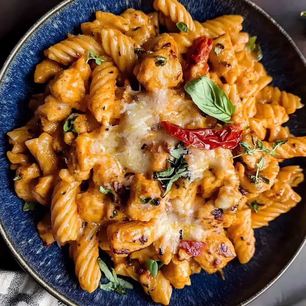 Lighter Creamy Cajun Chicken Pasta Recipe
