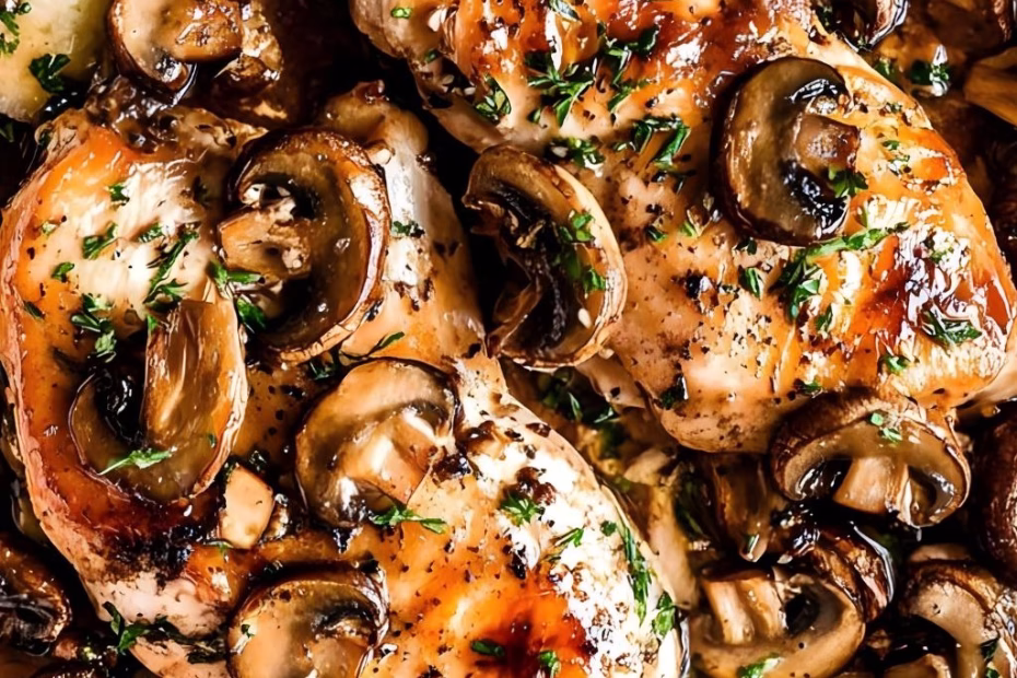 Baked Chicken with Mushrooms Recipe