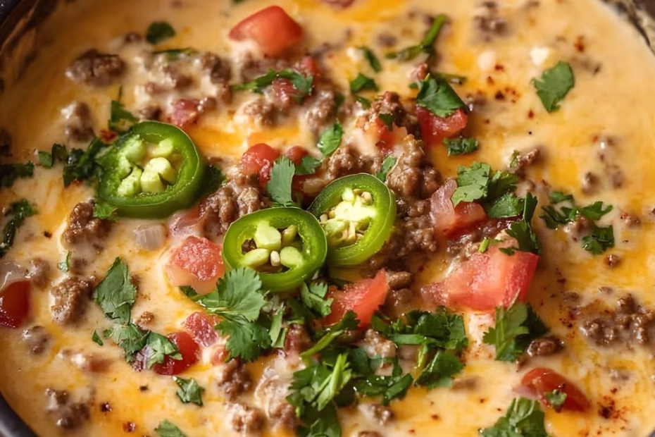 Cowboy Queso Crock Pot Recipe