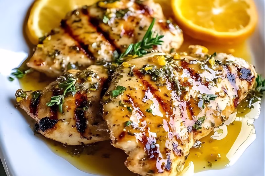 Grilled Citrus Chicken with Glaze Recipe