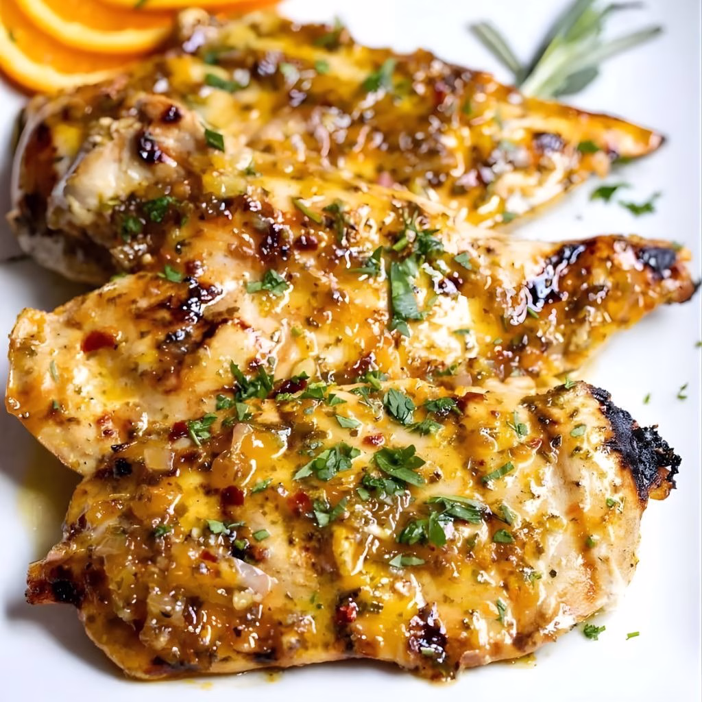 Grilled Citrus Chicken with Glaze Recipe