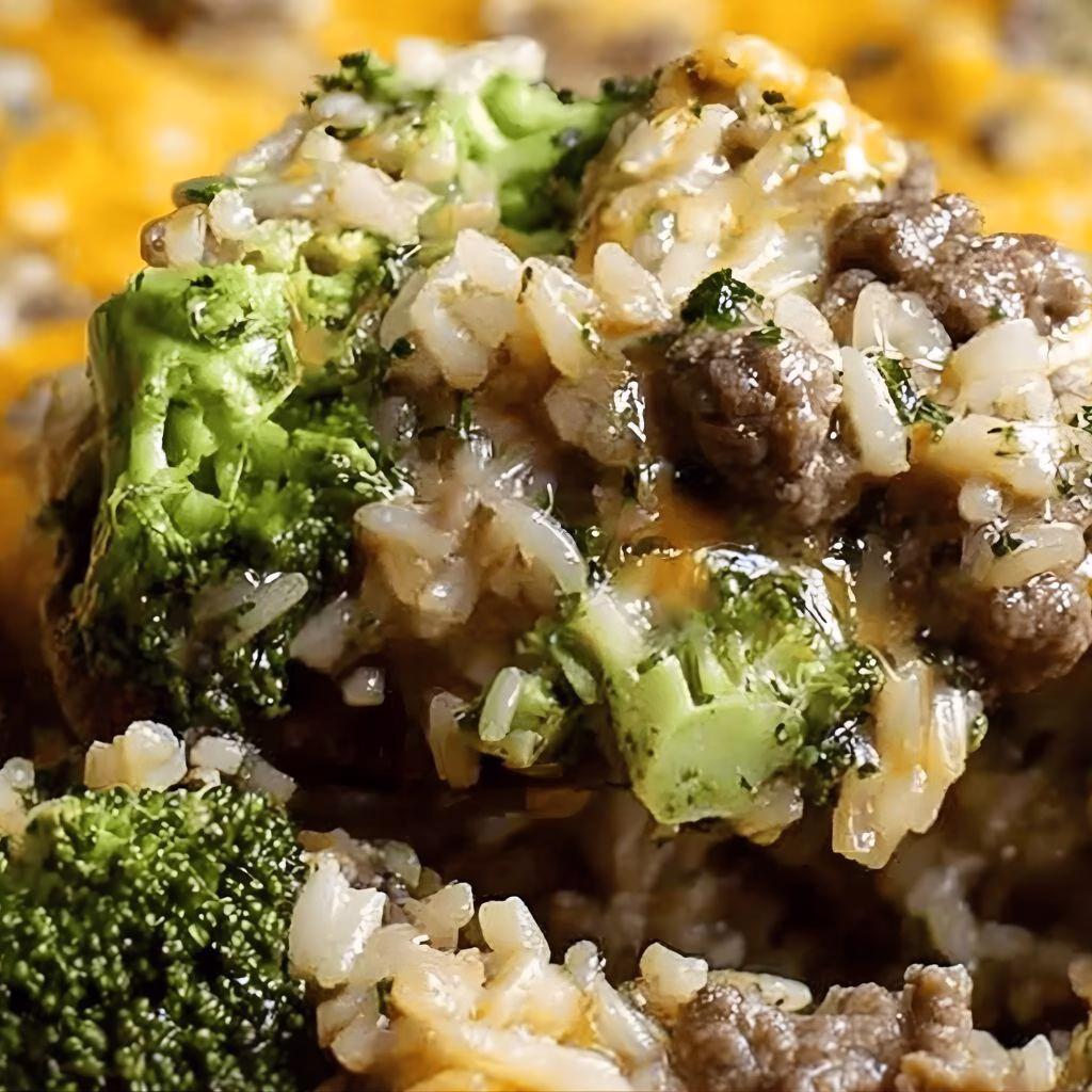 One Pot Beefy Broccoli Rice Recipe
