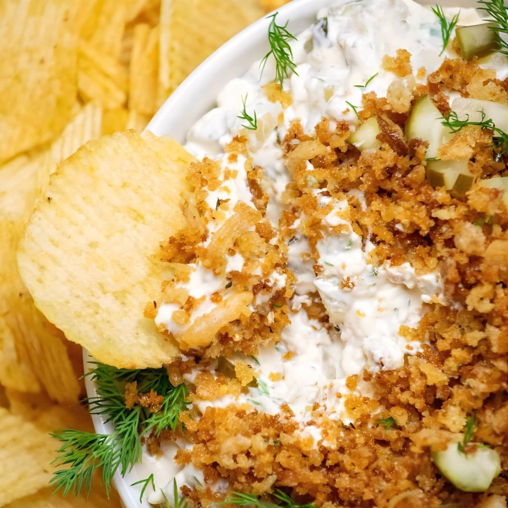 Easy Fried Pickle and Ranch Dip Recipe