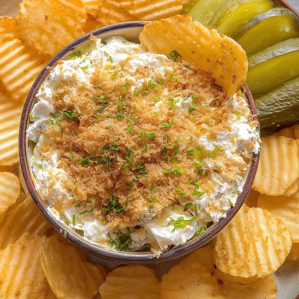 Easy Fried Pickle and Ranch Dip Recipe