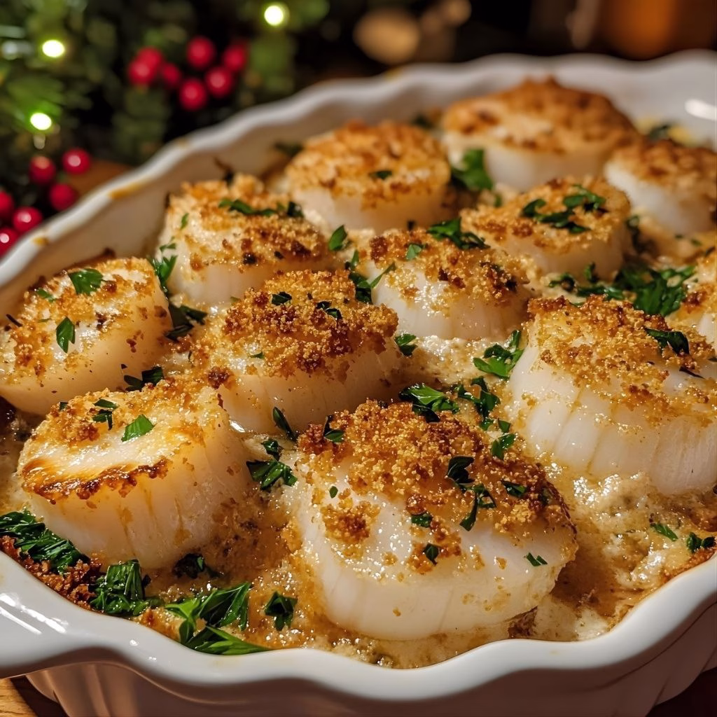 Easy Baked Scallops Recipe