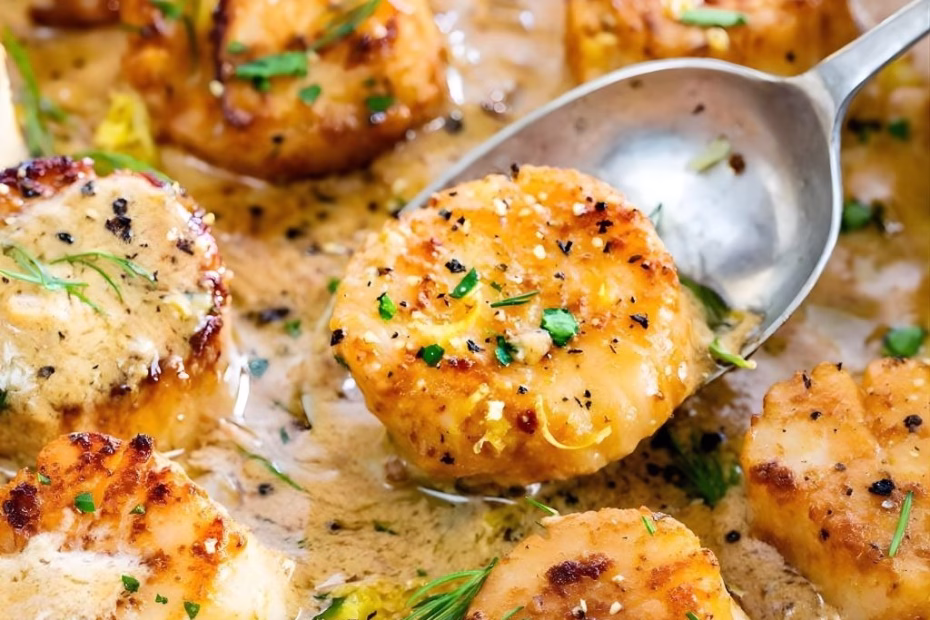 Easy Baked Scallops Recipe