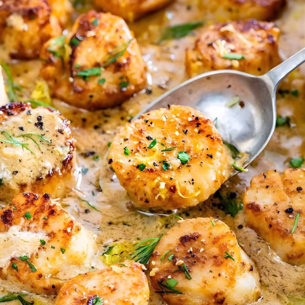 Easy Baked Scallops Recipe