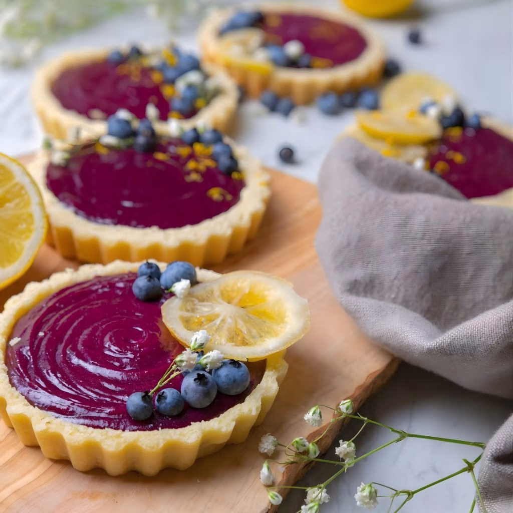 Blueberry Lemon Curd Tart Recipe