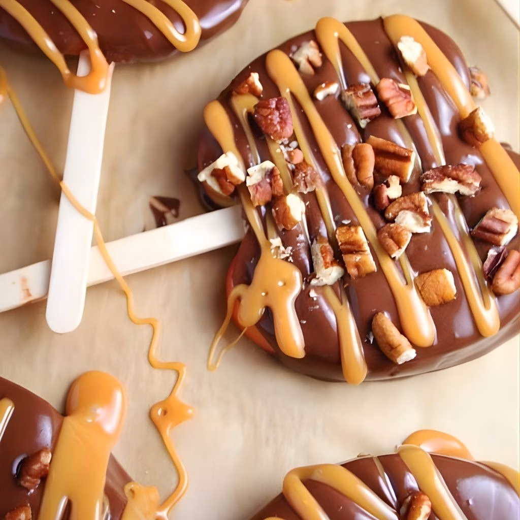 Chocolate Turtle Apple Slices Recipe 