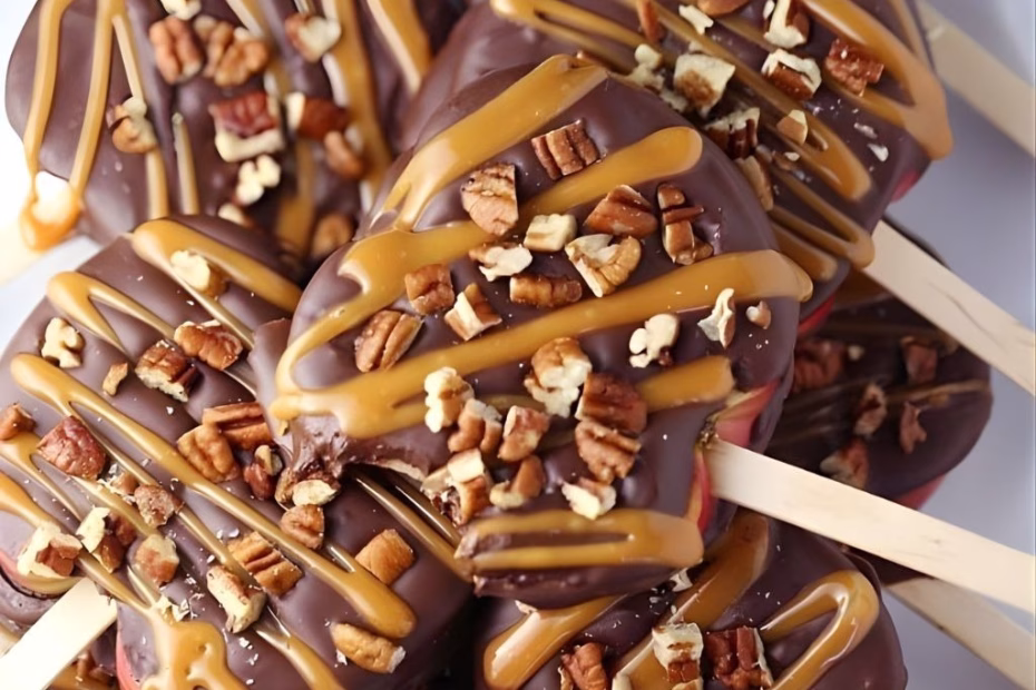 Chocolate Turtle Apple Slices Recipe