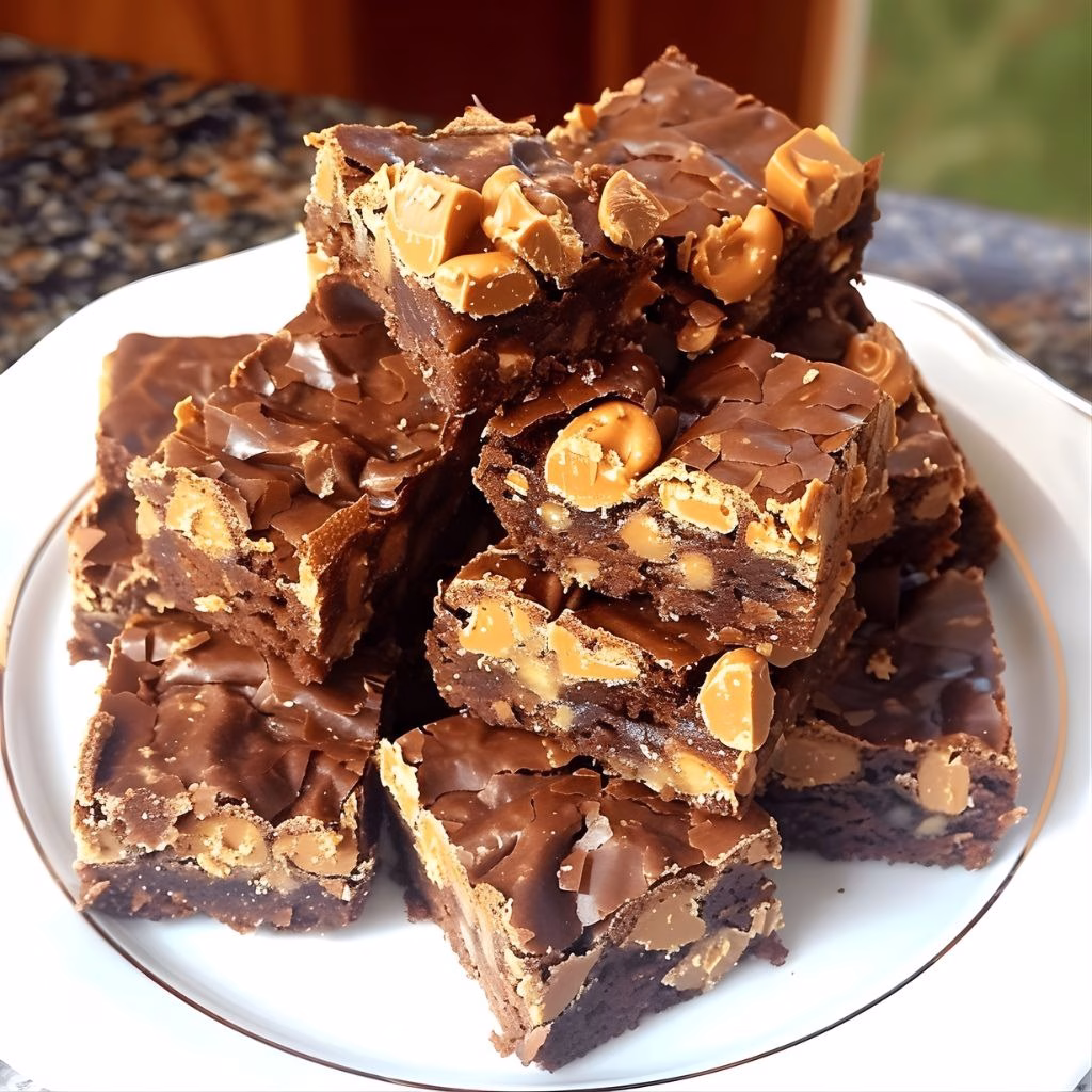 Outrageous Snickers Brownies Recipe