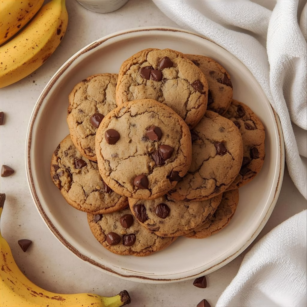 Chocolate Chip Banana Cookies Recipe