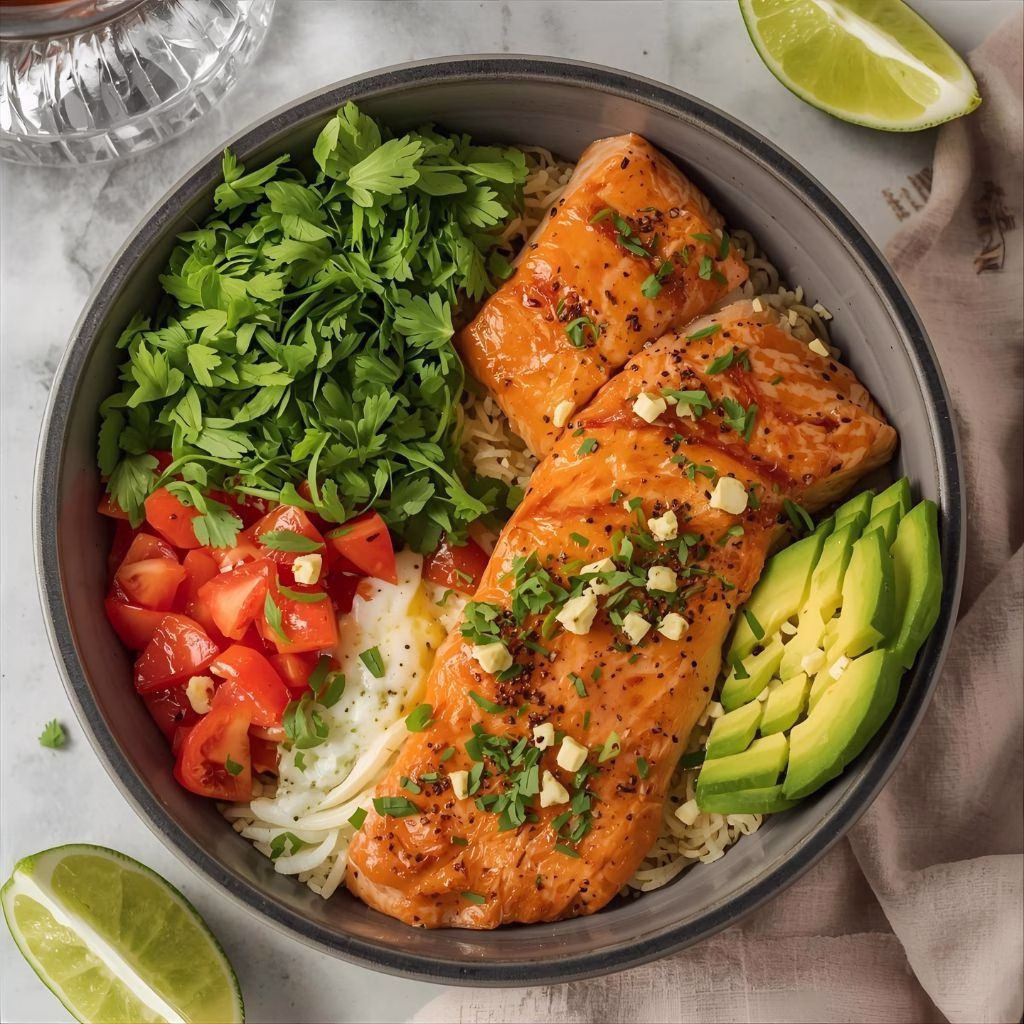 Salmon Burrito Bowl Recipe