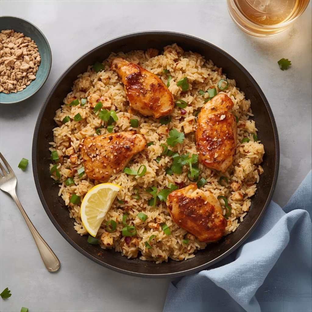 Healthy Rice And Chicken Dinner Skillet Recipe