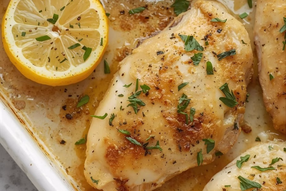 Easy Baked Garlic Lemon Pepper Chicken Recipe