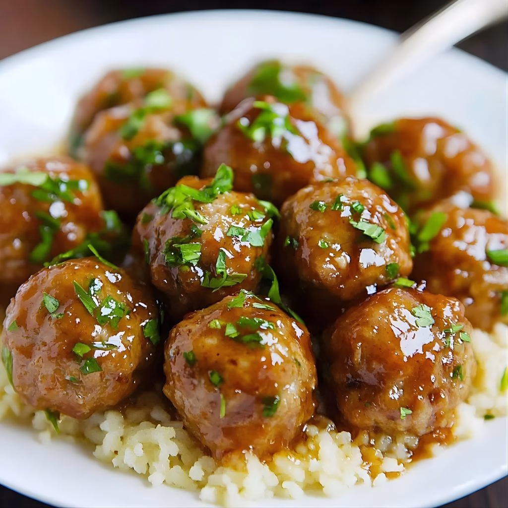 Honey Garlic Turkey Meatballs Recipe