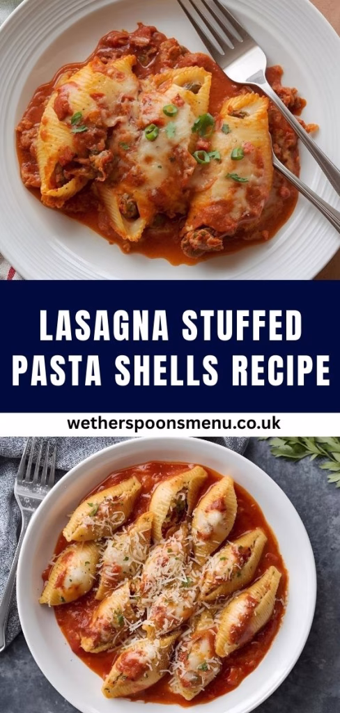 Lasagna Stuffed Pasta Shells Recipe