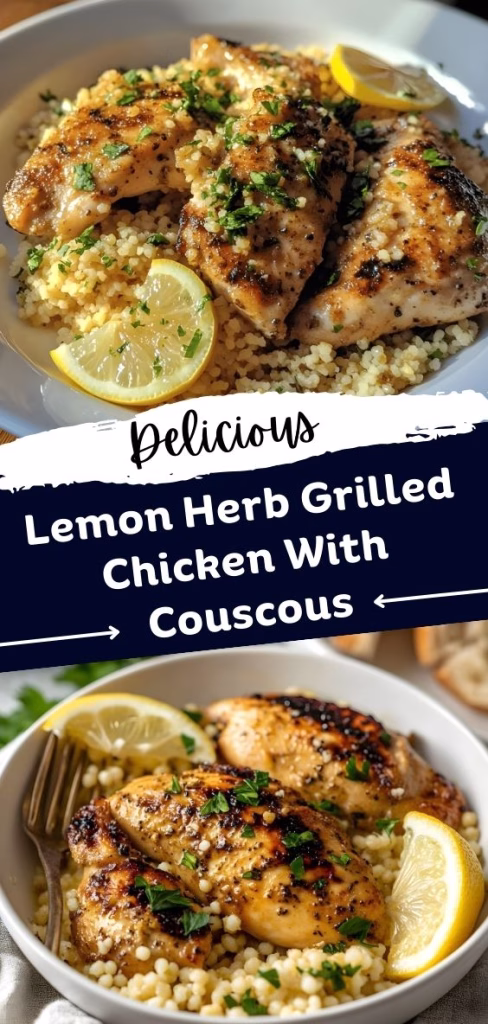 Lemon Herb Grilled Chicken with Couscous Recipe