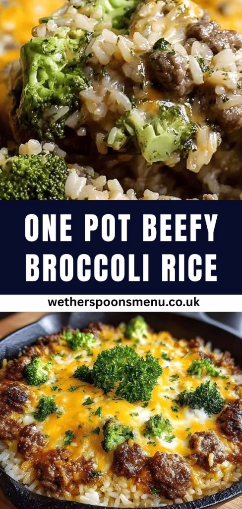 One Pot Beefy Broccoli Rice Recipe