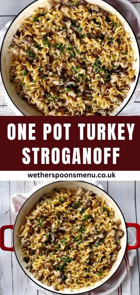 One Pot Turkey Stroganoff Recipe