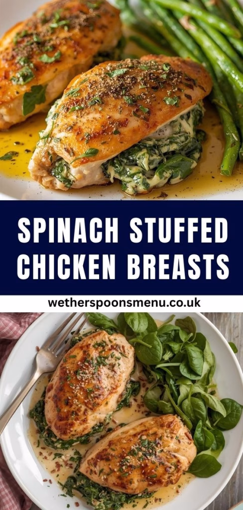 Spinach Stuffed Chicken Breasts Recipe
