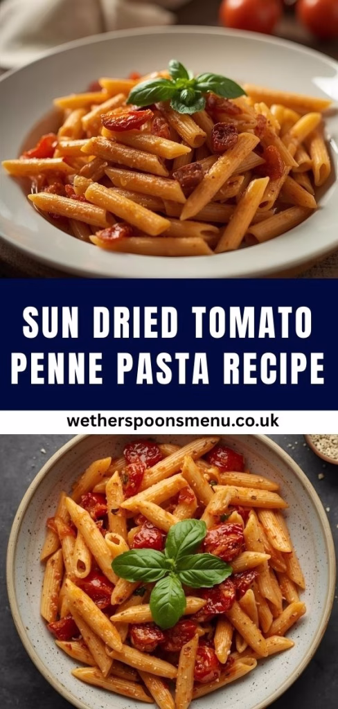Sun Dried Tomato Penne Pasta Recipe