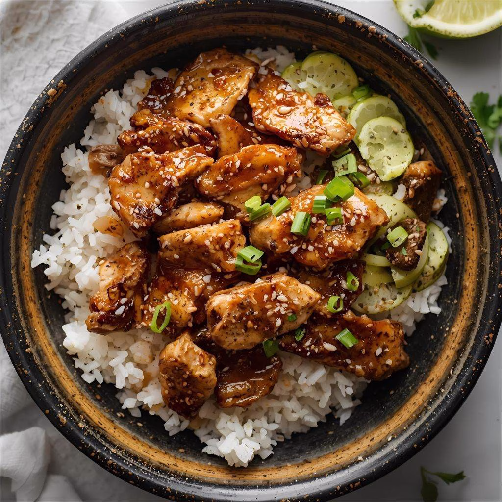 Teriyaki Turkey Rice Bowls Recipe