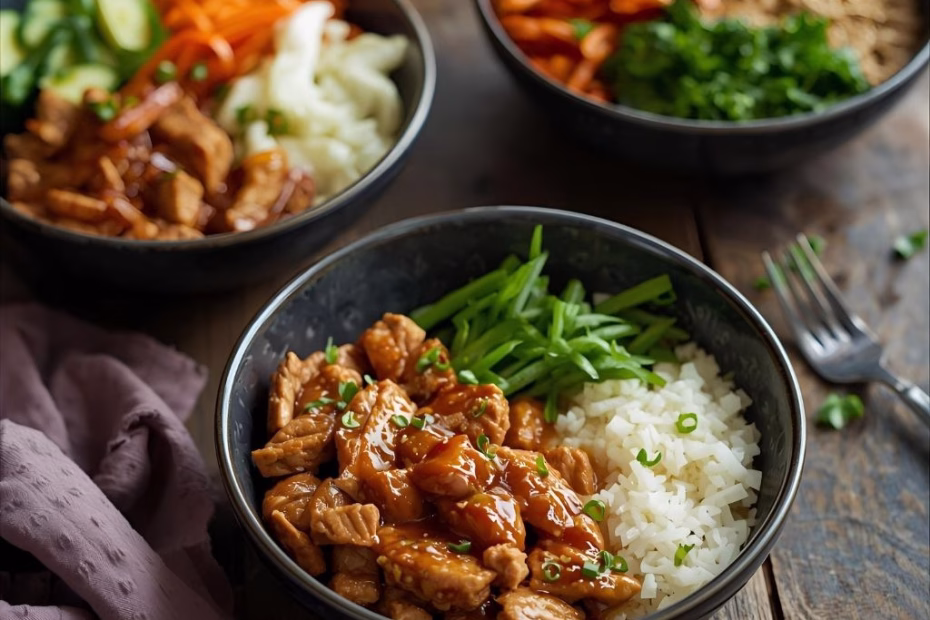 Teriyaki Turkey Rice Bowls Recipe