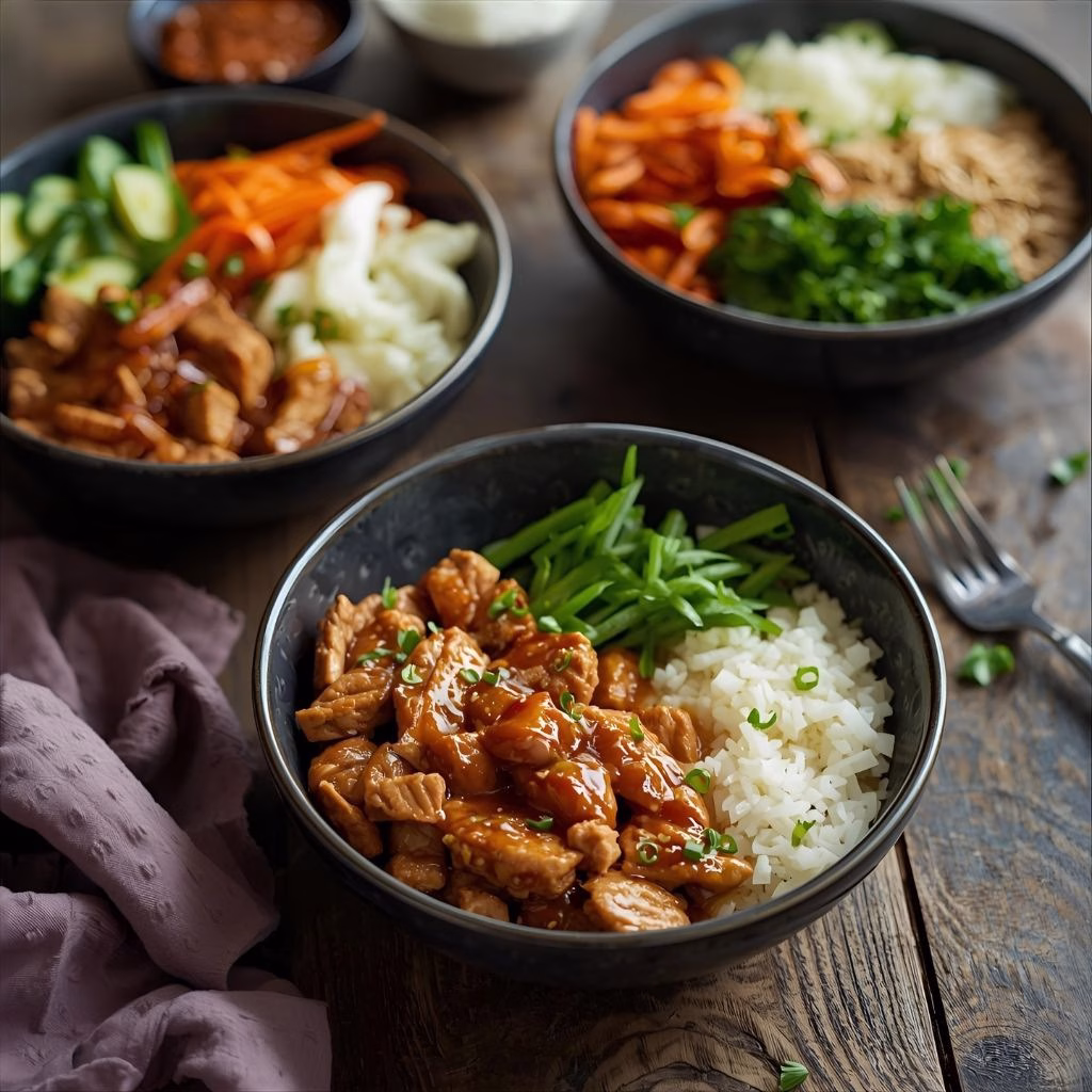 Teriyaki Turkey Rice Bowls Recipe