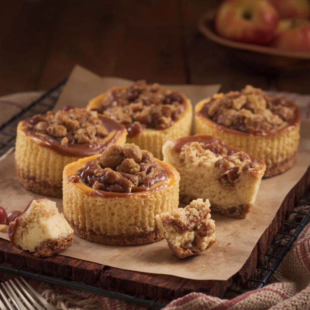Apple Crisp Cheesecakes Recipe