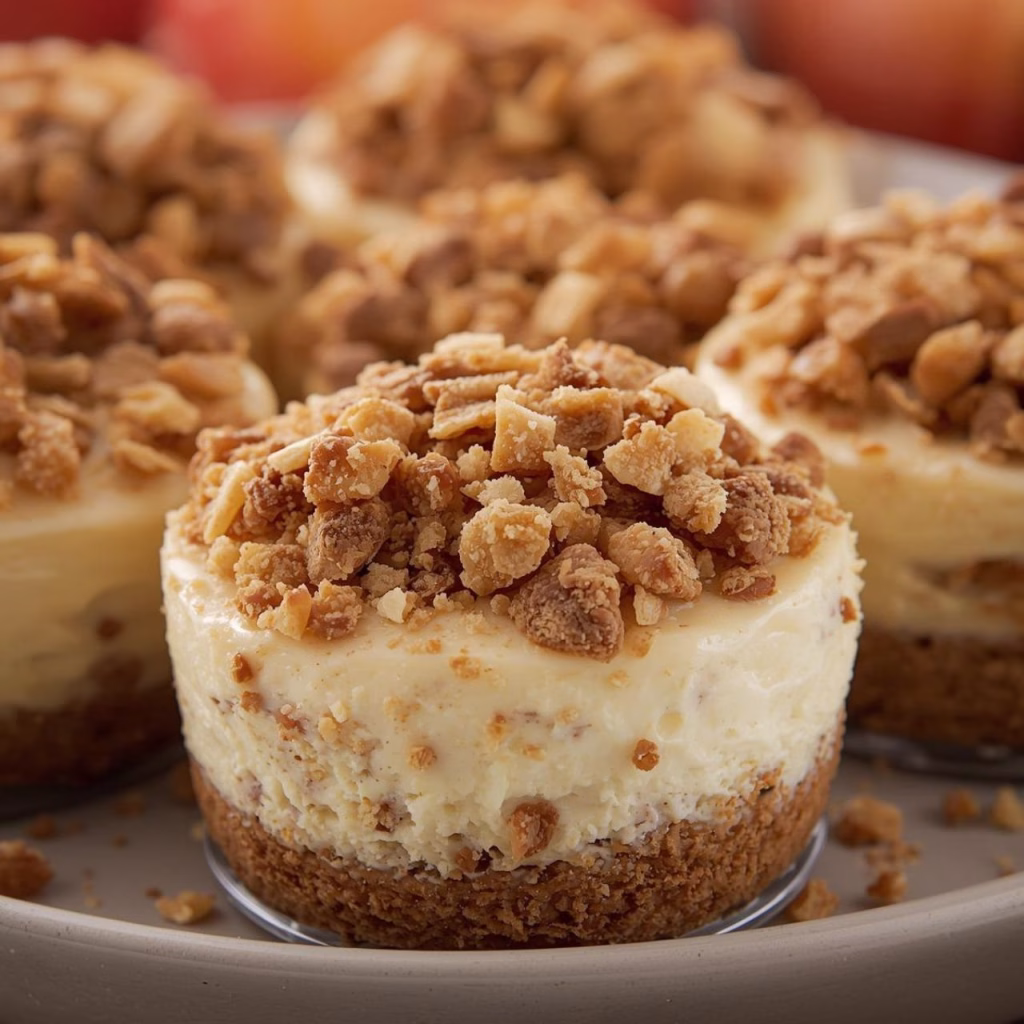 Apple Crisp Cheesecakes Recipe