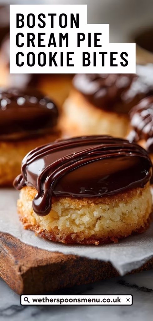Boston Cream Pie Cookie Bites Recipe