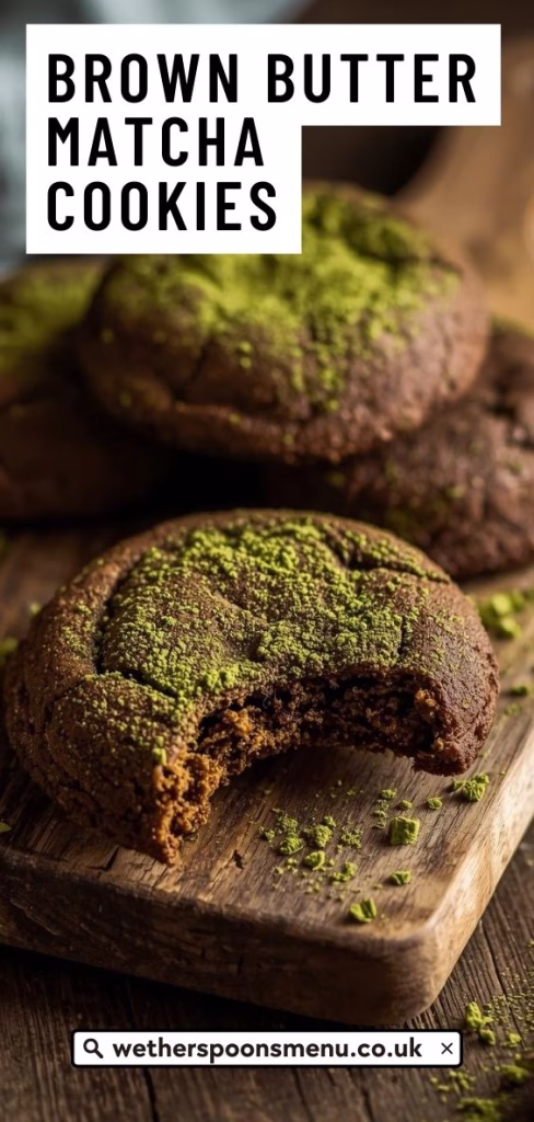 Brown Butter Matcha Cookies Recipe 