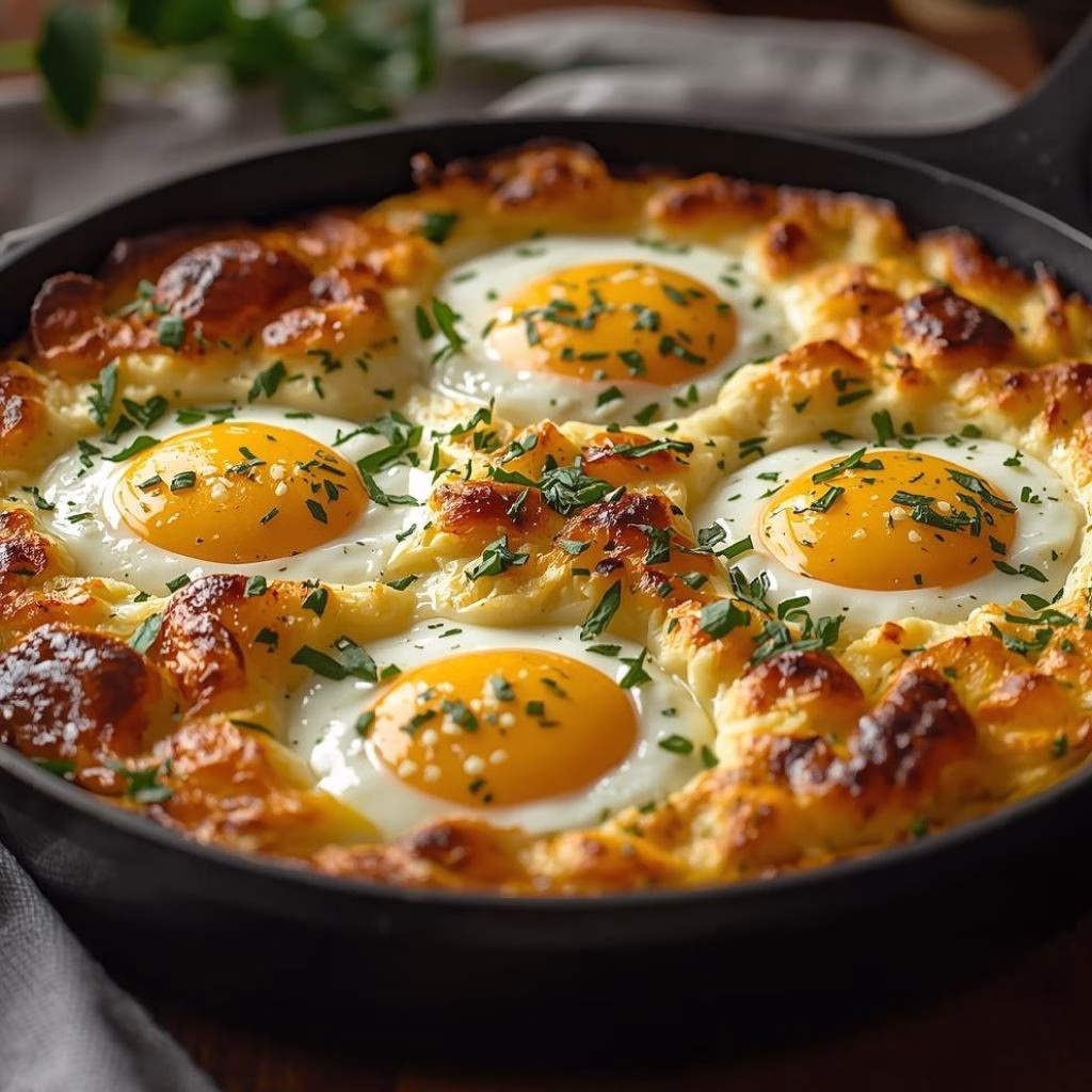 Baked Cottage Cheese Eggs Recipe