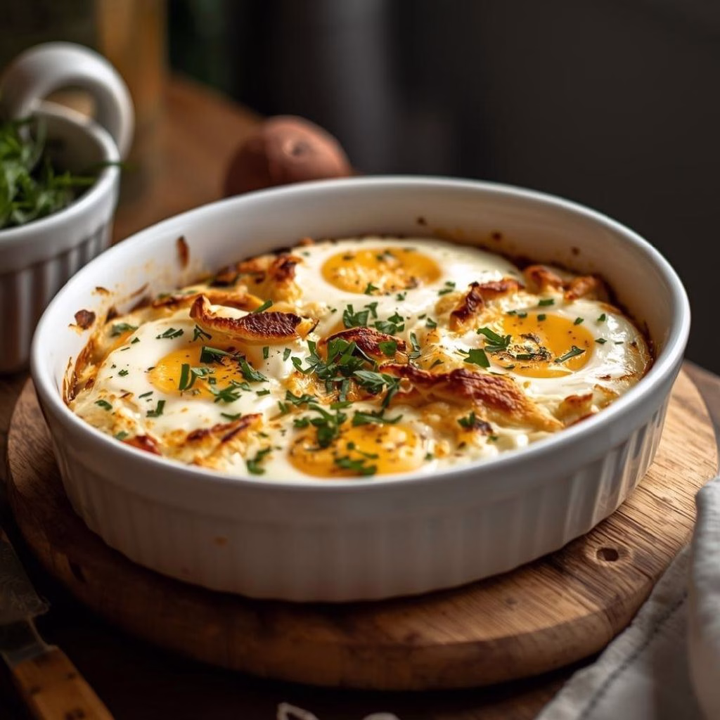 Baked Cottage Cheese Eggs Recipe