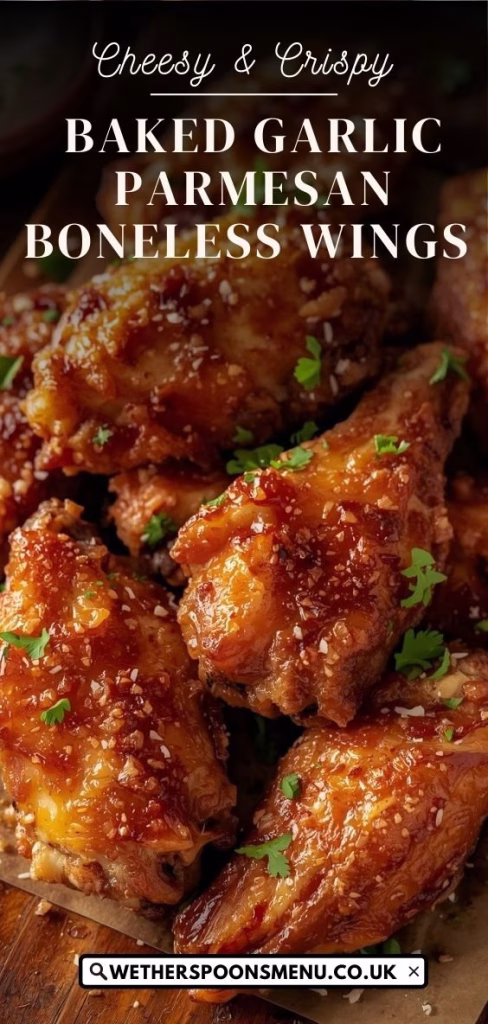 Baked Garlic Parmesan Boneless Wings Recipe