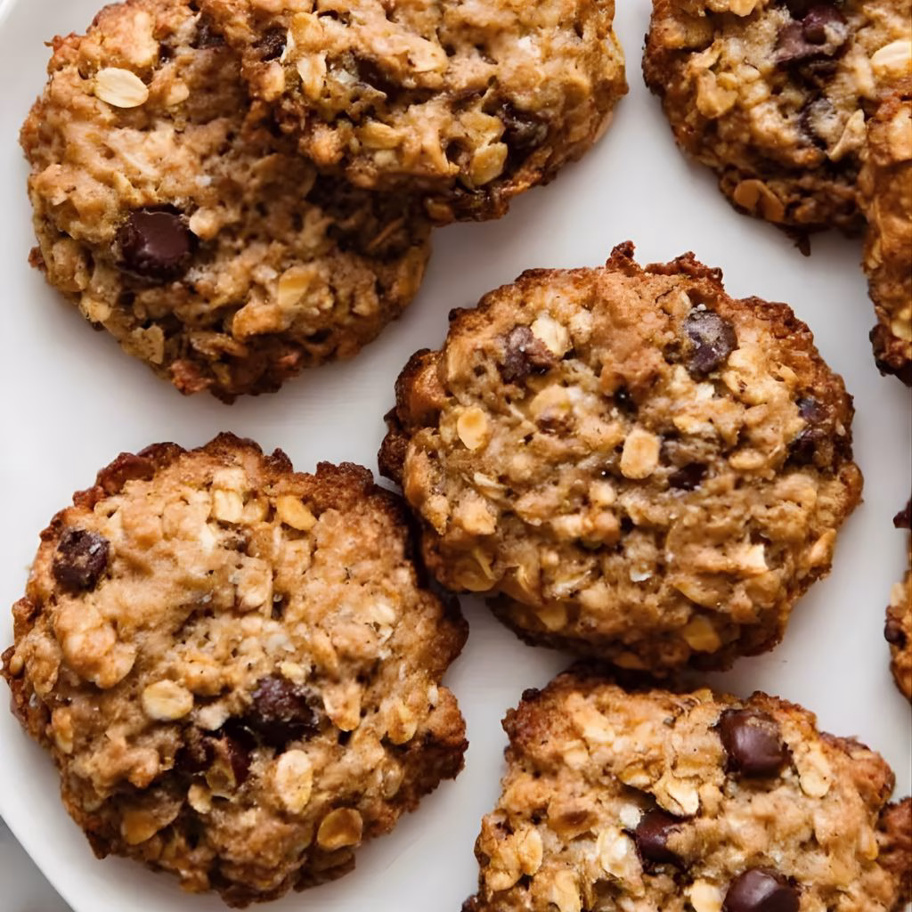 Banana Oatmeal Chocolate Chip Cookies Recipe