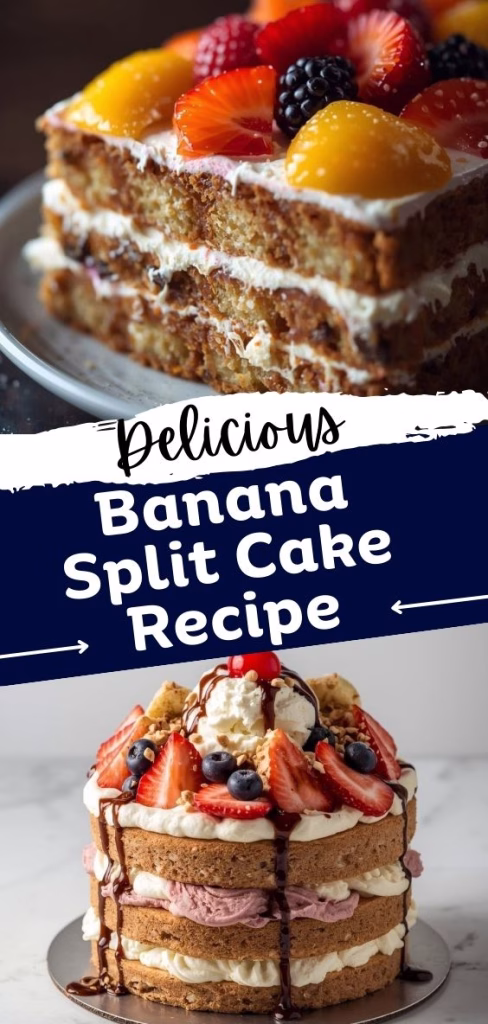 Banana Split Cake Recipe