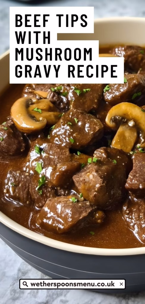 Beef Tips with Mushroom Gravy Recipe