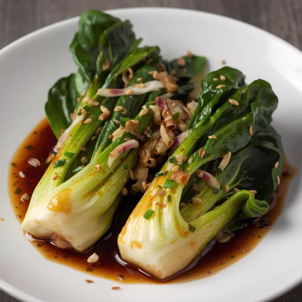 Bok Choy with Garlic Soy Sauce Recipe